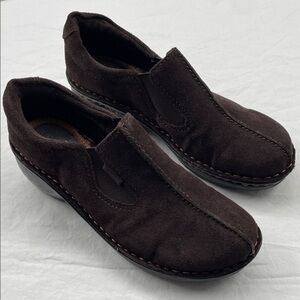 NEW! EuroStep Terri Suede Slip-On Clogs/Loafers. 6.5M.
